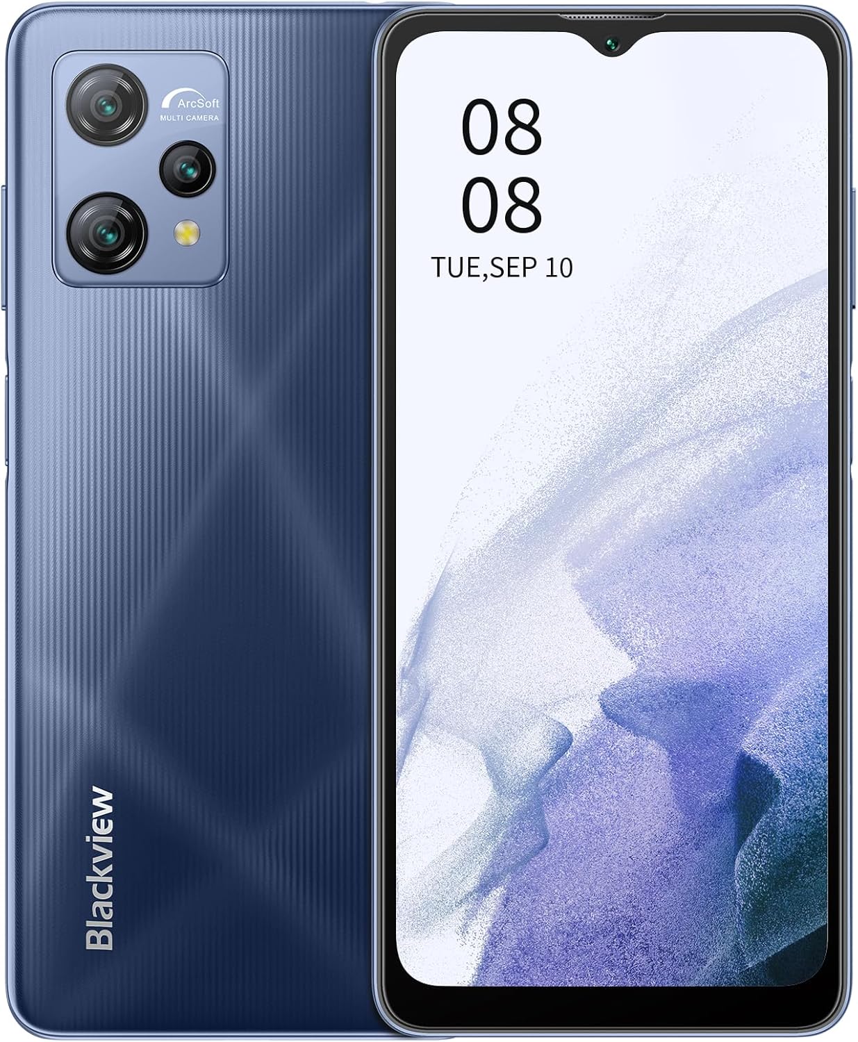 Blackview A53 Unlock Phone, 7GB+32GB/SD 128GB, Android 12, Triple SIM, 5080mAh, 6.517" HD+