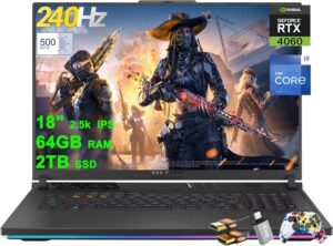 ASUS ROG Strix G18 G814: i9-14900HX, RTX 4060, 64GB RAM, 2TB SSD, 18" 2.5K 240Hz