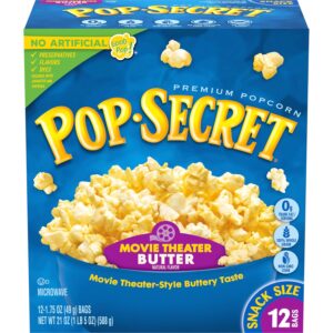 Pop Secret Microwave Popcorn, Movie Theater Butter, 1.75 Oz (12 Pack)