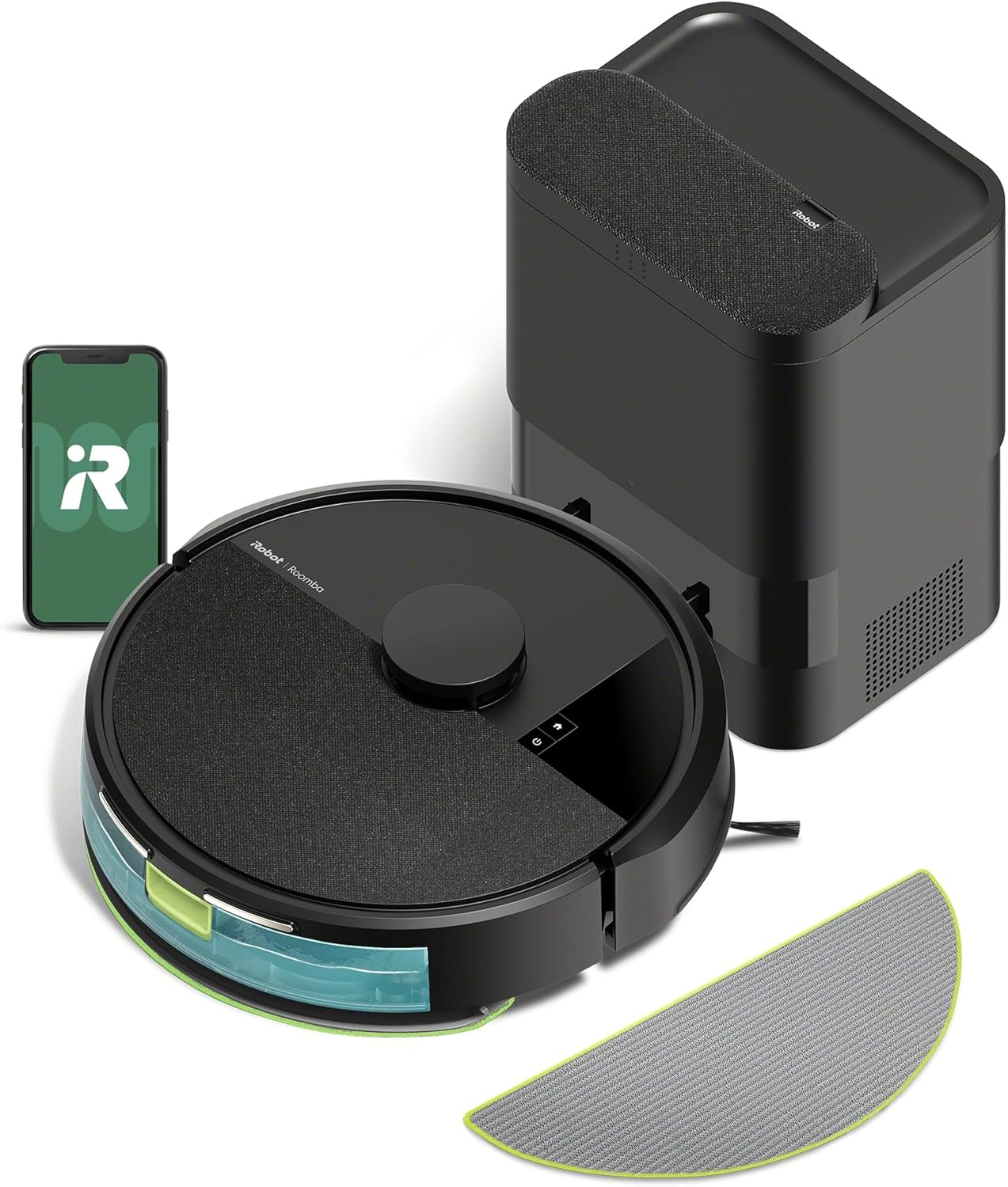 Here’s the rewritten SEO title within 60 characters:  
"iRobot Roomba 105 Combo: Vacuum & Mop + Self-Empty Dock, LiDAR"  
Let me know if you'd like any adjustments!