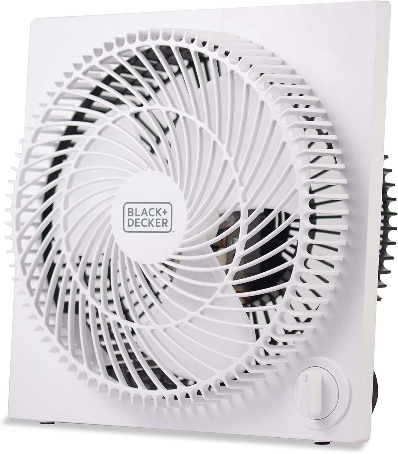 BLACK+DECKER Mini Box Fan 9 Inch Desk Fan BFB09W White