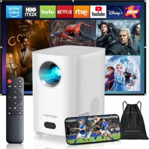 [Electric Focus] WiFi Bluetooth Projector, 1080P 15,000 Lumens 4K, Outdoor Movie Projector for Home Theater 300", iOS/Android/Laptop/TV/HDMI/USB