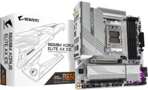 GIGABYTE B650M AORUS Elite AX ICE AM5 DDR5 M-ATX Motherboard 5-Year Warranty
