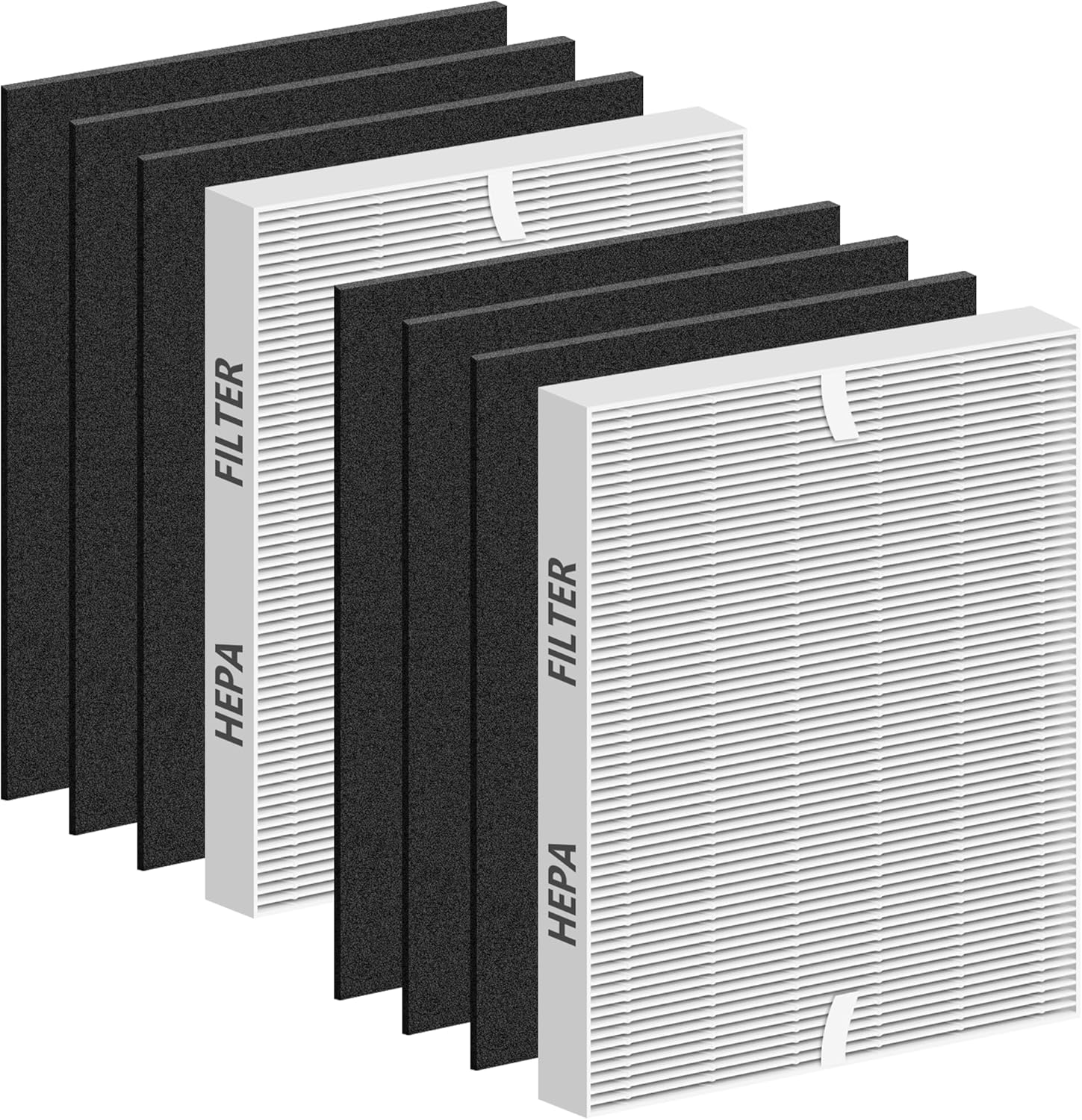 Improved AP-1512HH Replacement Filter for Coway Airmega 200m Series, 2 Pack H13 Filter & 6 Pack Carbon Pre-Filter, Part # 3304899