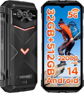 DOOGEE V Max Pro 5G 22000mAh 32GB+512GB 108MP IP68 6.58" FHD+120Hz