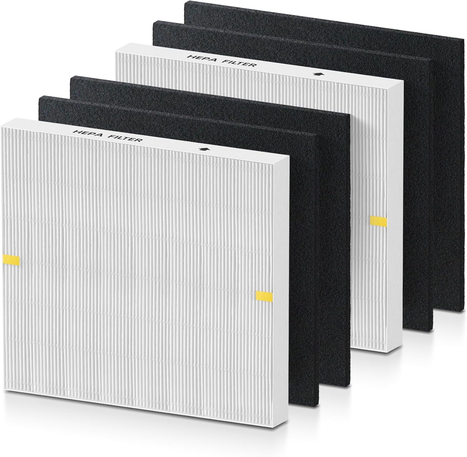 Here’s the rewritten text:  
AP-1512HH HEPA Filter Replacement for Coway Airmega AP-1512HH, 2 HEPA & 4 Carbon Pre Filters