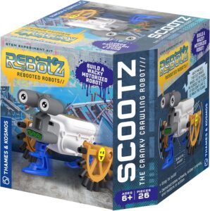 Thames & Kosmos ReBotz: Scootz The Cranky Crawling Robot | Build & Combine | 4 Robotic Creations | Stocking Stuffer, Easter Gift