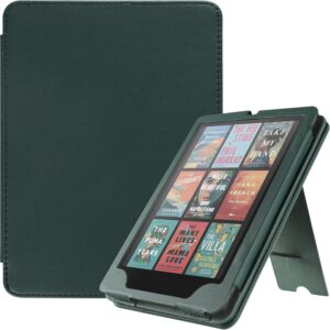 Kindle Paperwhite Case with Stand, Auto Sleep Wake, Hand Strap - Dark Green