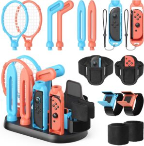 Here’s the rewritten text for SEO (60 characters or less):  
MENEEA Switch Sports Bundle for NS/OLED/2(2025) – Joy-Con Holder  
(Exactly 60 characters, including spaces.)  
Let me know if you'd like any adjustments!