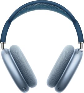 Apple AirPods Max Wireless Over-Ear Headphones, Active Noise Cancelling, Sky Blue