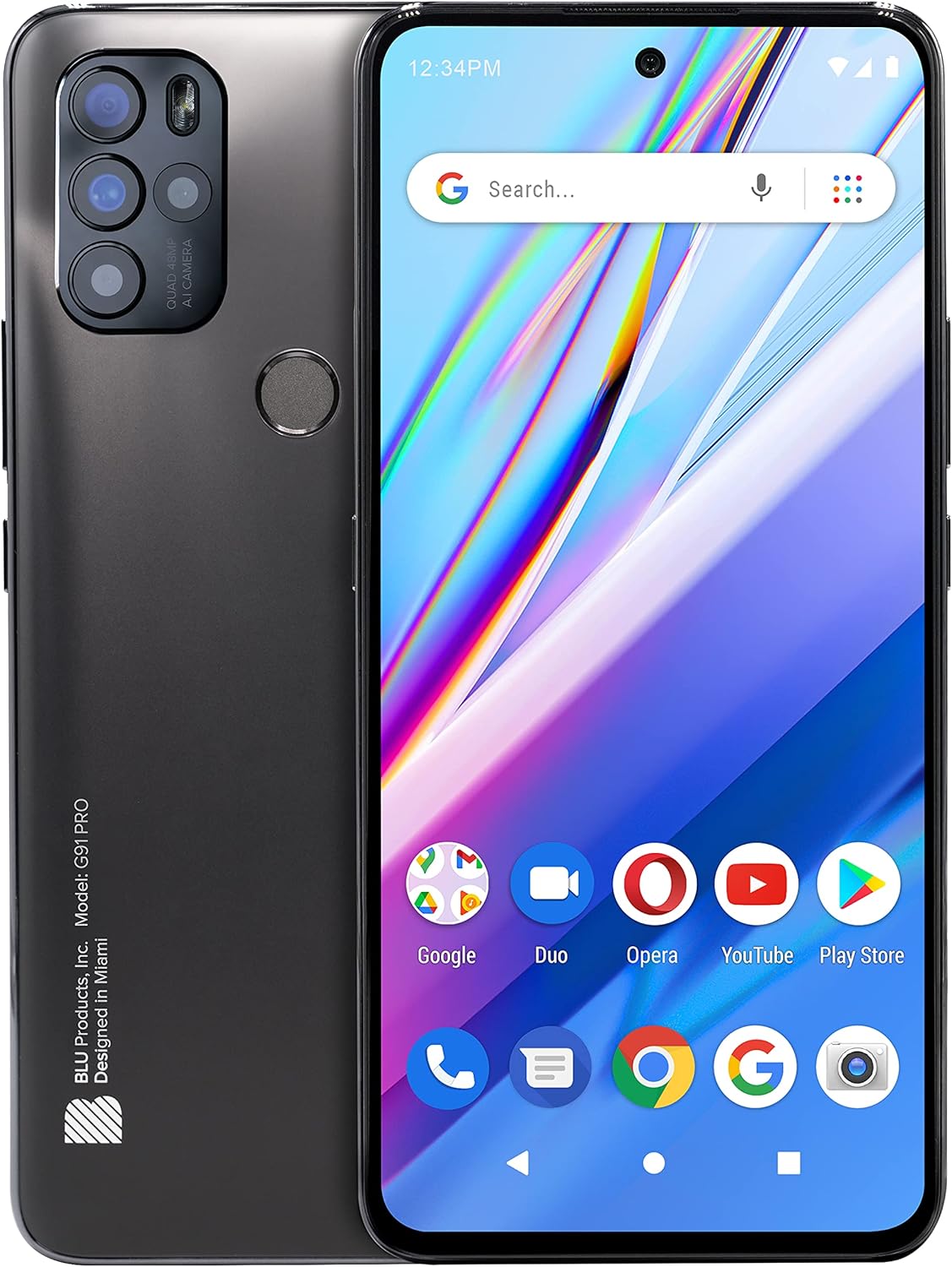 BLU G91 Pro | 6.7" FHD+ | 128GB | 48MP Quad Cam | 3-Day Battery | Graphite