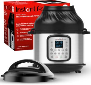 Instant Pot Duo Crisp 11-in-1 Air Fryer & Pressure Cooker Combo, 8QT, Black/Stainless Steel