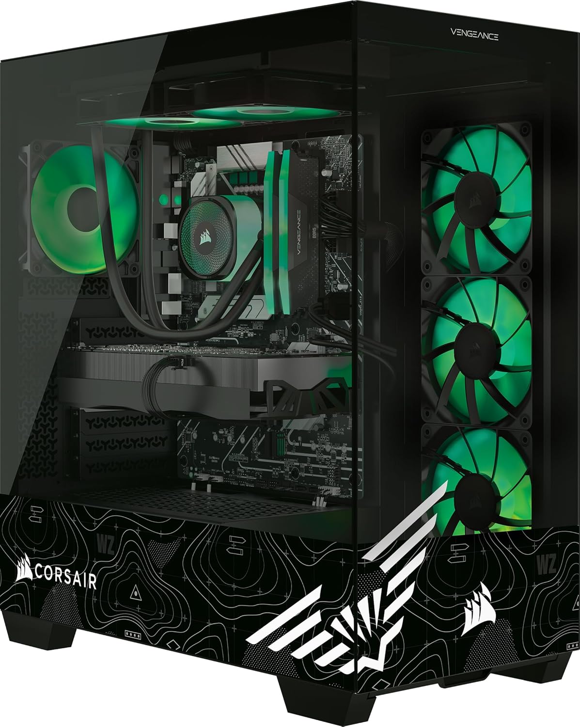 Here’s the rewritten text for SEO (under 60 characters):  
Corsair Vengeance A7500 Warzone PC: Ryzen 7 9800X3D, RTX 5070Ti, 32GB DDR5, 2TB SSD  
(58 characters)  
Let me know if you'd like any adjustments!