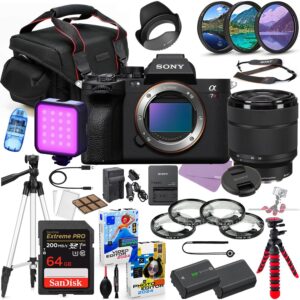 Sony a7R V Mirrorless Camera 28-70mm Lens Bundle + 38-Piece Premium Accessory Kit (Renewed)
