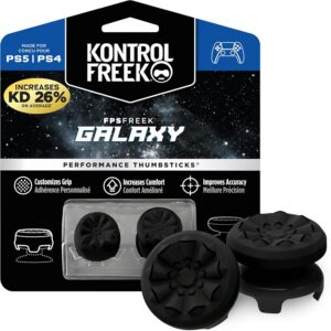 KontrolFreek FPS Freek Galaxy Black for PS4 & PS5 | Performance Thumbsticks | Limited Edition