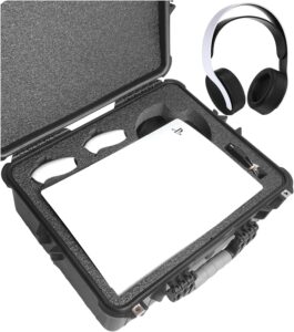 SEO Title:
Case Club Carrying Case for PS5 (Gen 1 Disc/Digital) – Hard Shell Travel Case for PS5 Console & Accessories – Waterproof