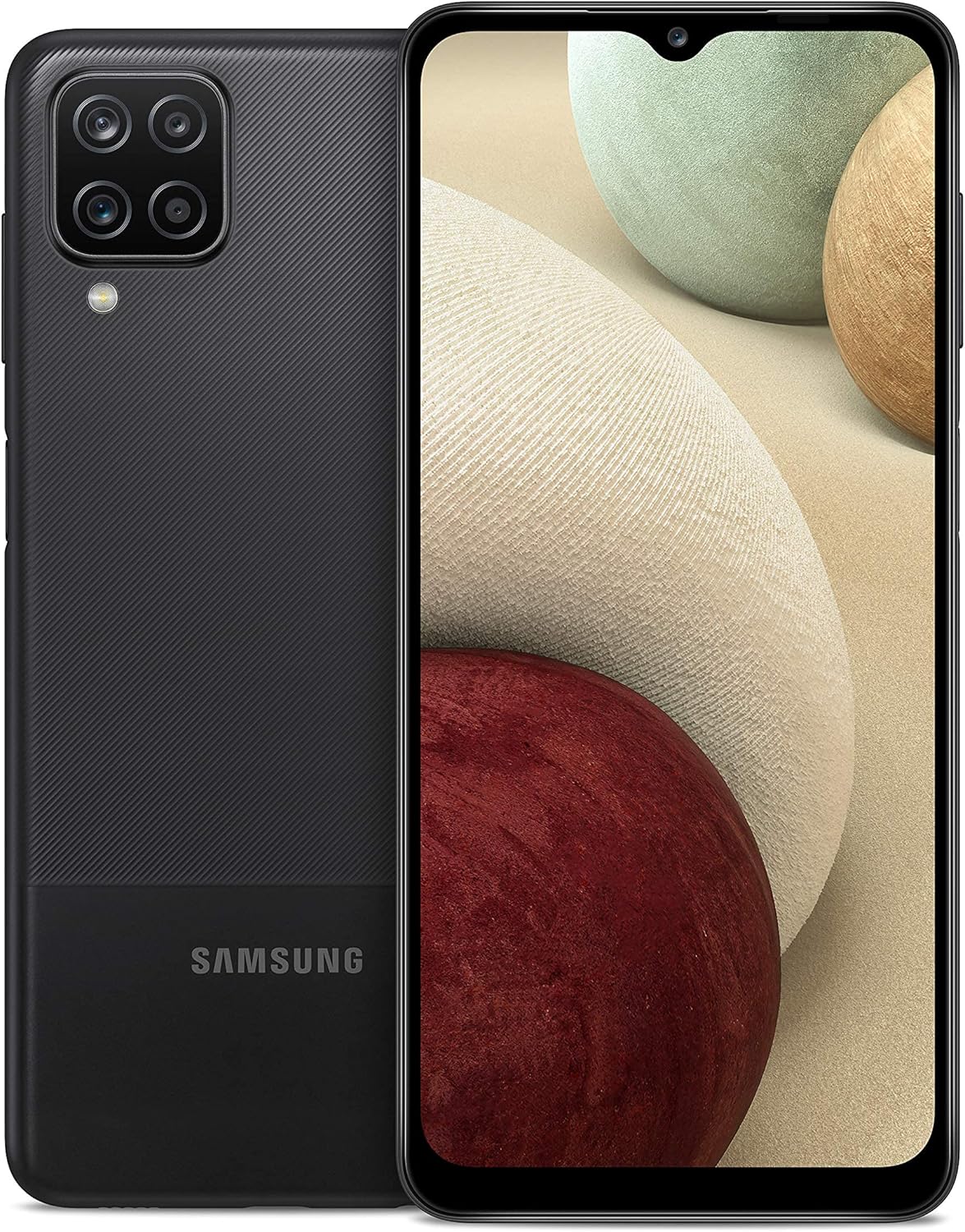 Samsung Galaxy A12, Unlocked, Android, Multi-Camera, Expandable Storage, 32GB, Black (Renewed)