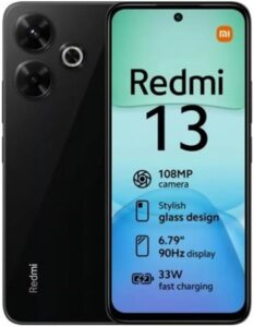 Xiaomi Redmi 13 4G LTE 256GB+8GB Unlocked 6.79" 108MP (Midnight Black)
