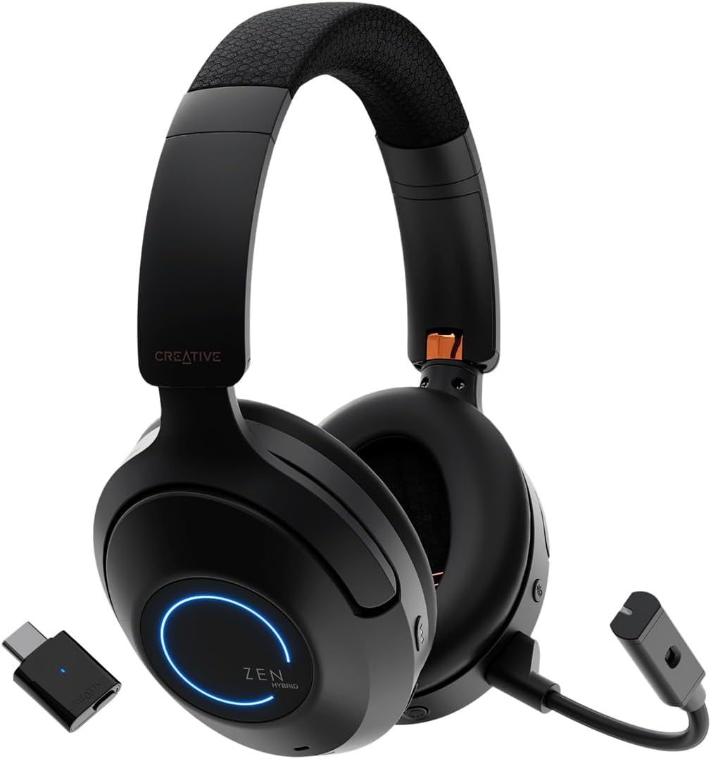 Creative Zen Hybrid Pro Wireless Over-Ear Headphones with LE Audio (Renewed)