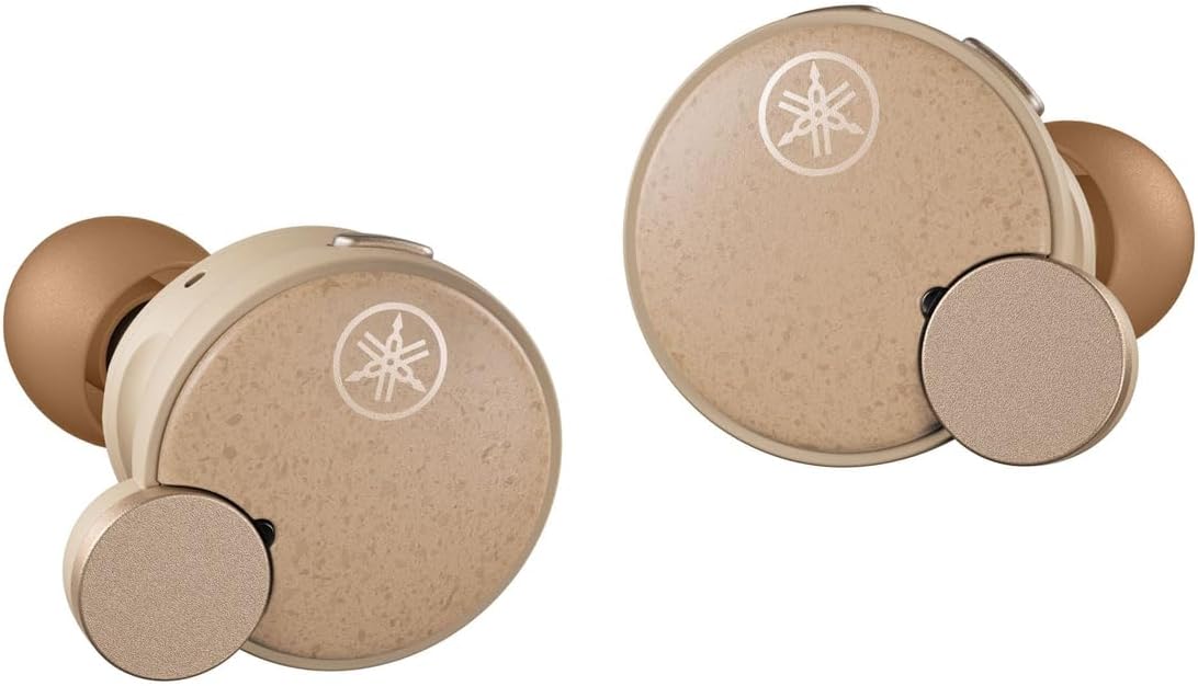 Yamaha TW-E7B Wireless Earbuds, Bluetooth 5.2, ANC, IPX5, Beige