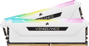 CORSAIR VENGEANCE RGB PRO SL 32GB (2x16GB) 3600MHz DDR4 RAM - White