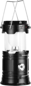 Solar Camping Lantern - USB Rechargeable, Waterproof, Portable for Emergencies