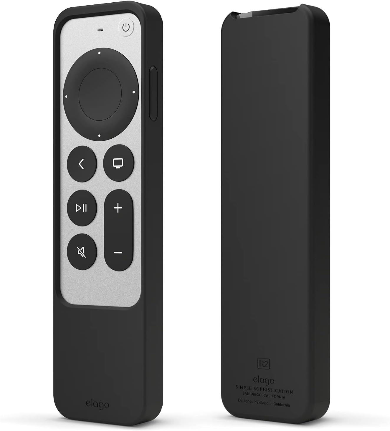 SEO: Elago R2 Slim Case for 2022 Apple TV 4K HD Siri Remote 3rd Gen & 2021 2nd Gen - Black