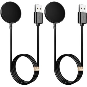 Samsung Galaxy Watch Charger 2 Pack, Fast Magnetic USB Charging 3.3FT