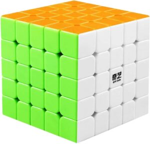 Coogam Qiyi 5x5 Speed Cube Stickerless Magic Puzzle Toy (Qizheng S Version)