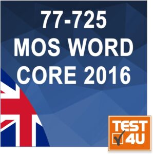 Microsoft Office Specialist Word Core 2016 - English [Download]