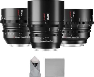 7artisans 35mm/50mm/85mm T2.0 Cine Lens Set for Nikon Z-Mount
