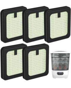 Dryer Advanced HEPA Filter Replacement for Baby Brezza Bottle Washer, 5 Pack