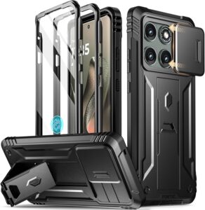 Here’s the rewritten text for your SEO title (under 60 characters):  
Poetic Revolution Case for Moto Edge 2025 – Rugged, Kickstand, Black  
Let me know if you'd like any adjustments!