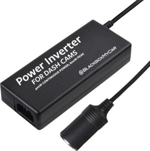 BlackboxMyCar Power Inverter for Dash Cams & External Battery Packs (Compatible with PowerCell 8, B-124X/B-130X, Cellink NEO, iVOLT)