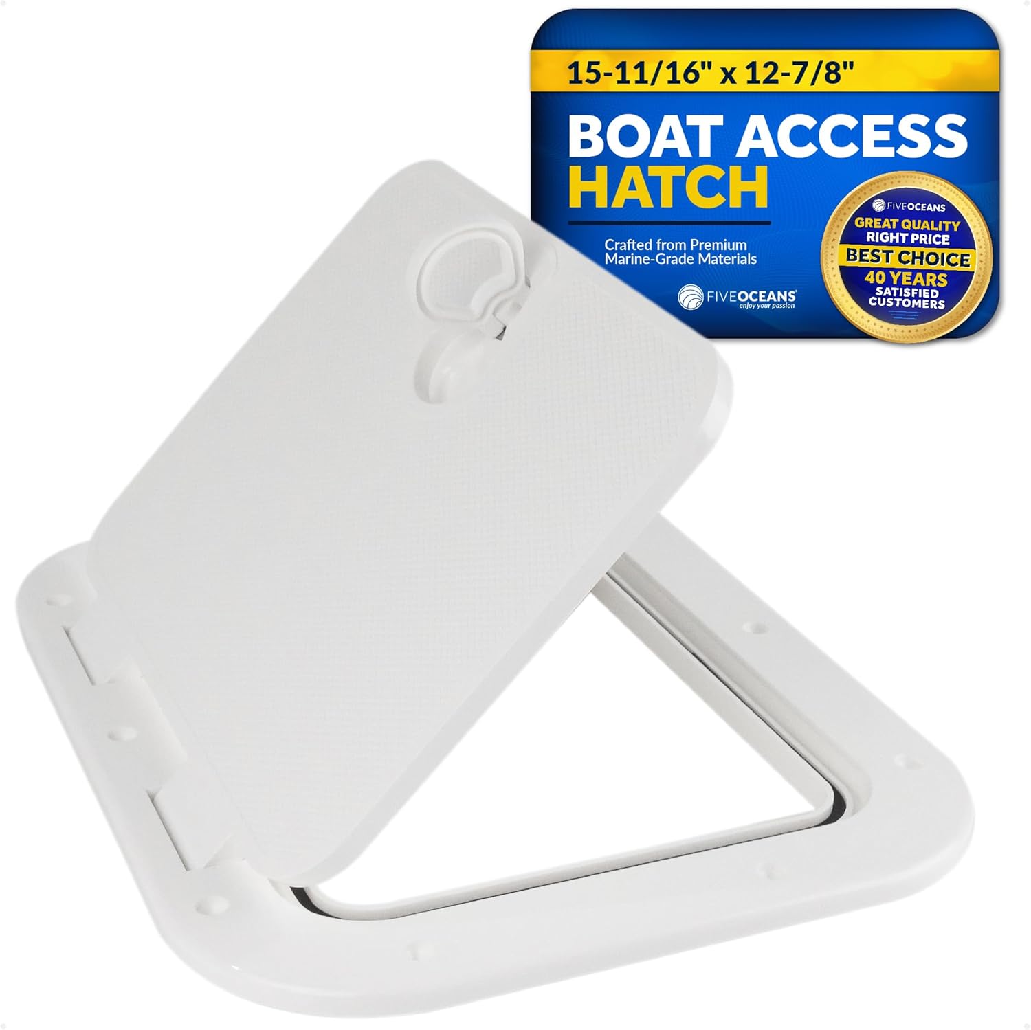 Five Oceans Boat Hatch, Marine Access Hatch, Rectangle Hatch Lid with Lock