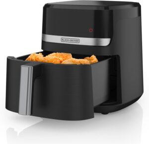 BLACK+DECKER Purifry 4QT Air Fryer, Digital Touchscreen, Auto Shut-Off