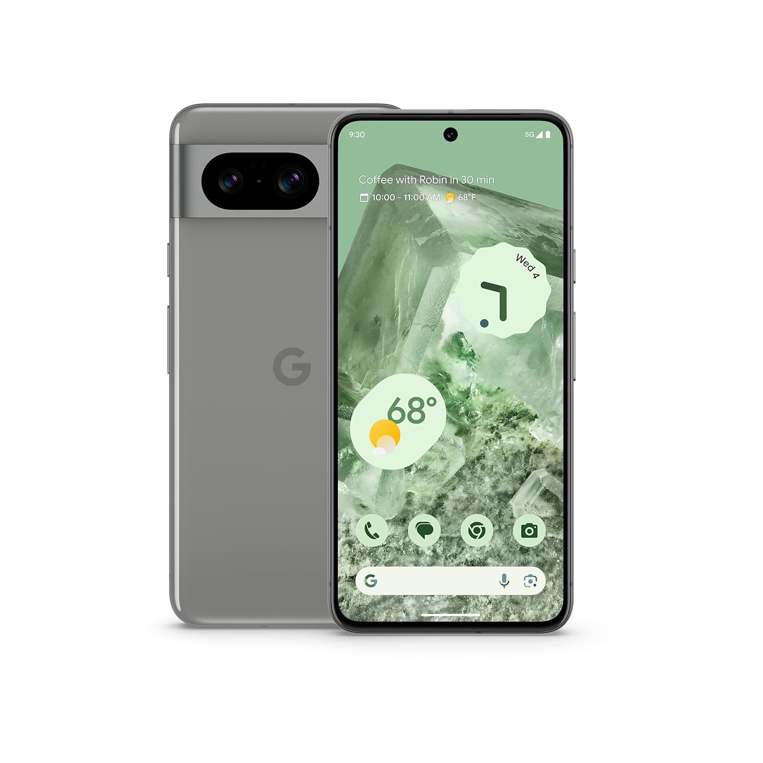Google Pixel 8 - Unlocked Android Phone, Pixel Camera, 24H Battery, Security - Hazel - 128GB