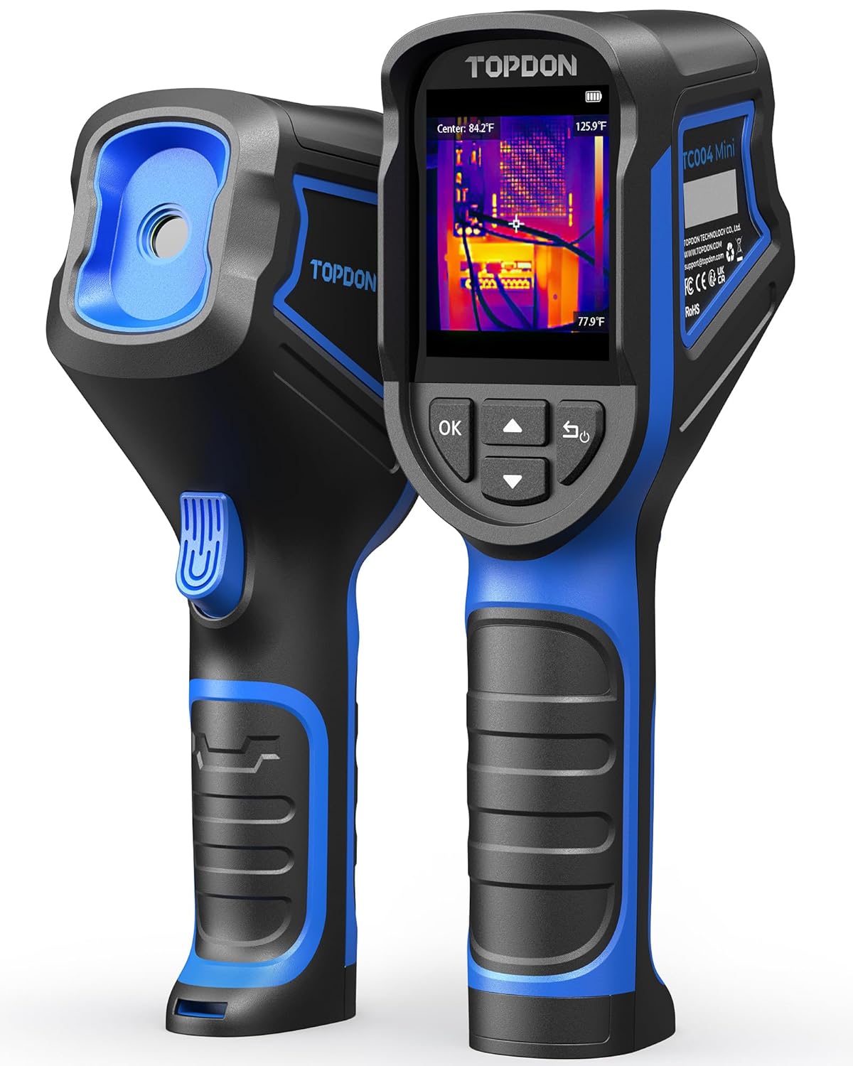 TOPDON TC004 Mini Thermal Camera, 240x240 TISR, -4F to 842F, 15H Battery