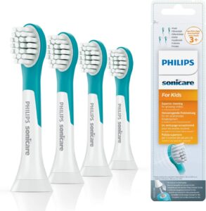Philips Sonicare Kids Toothbrush HX6034/33, 4 Pieces, Ages 3+