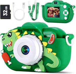 Kids Camera Toys for Boys 3-9 Years, 48MP Dual Lens Digital Camera with 32G SD Card