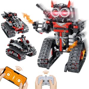 Here’s the rewritten text within the SEO limit (60 characters):  
"STEM Robot Kit for Boys 6-12, 3-in-1 RC Coding Toy, 419 Pcs Gift"  
Let me know if you'd like any adjustments!