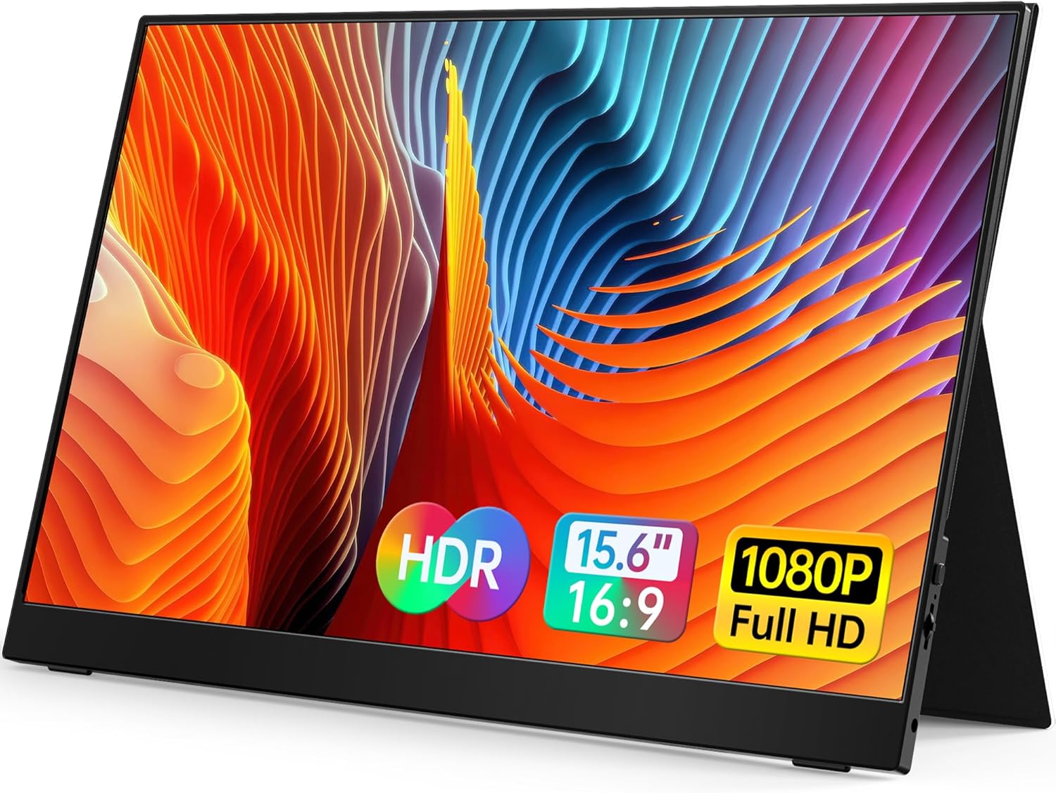 VILVA 15.6'' FHD Portable Monitor - USB-C HDMI Laptop/PC/Mac/Phone