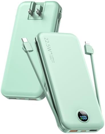 12000mAh 22.5W Power Bank w/ Cables