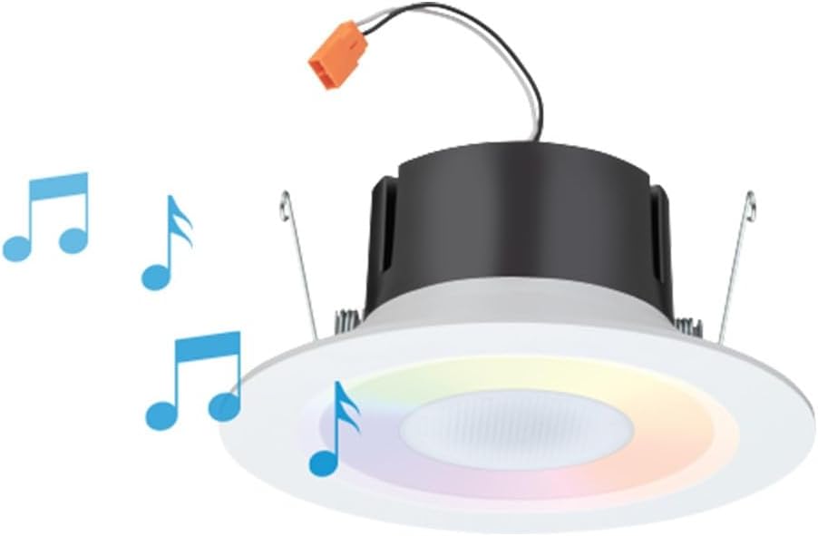 Juno 6" Smart RGBW Recessed Light Speaker (J6SLC RGBW MW M6)