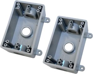Outdoor Weatherproof Switch Box, UL Listed, 2PCS