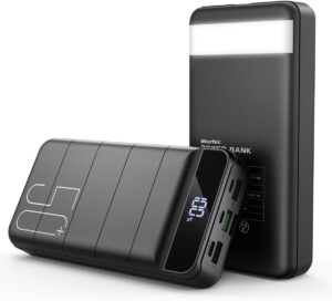 50K 22.5W Fast Charge Power Bank w/4 Outputs, LED Display