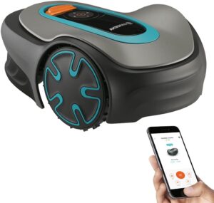 GARDENA SILENO Minimo Robotic Mower, 5400 Sq Ft, Bluetooth, EU