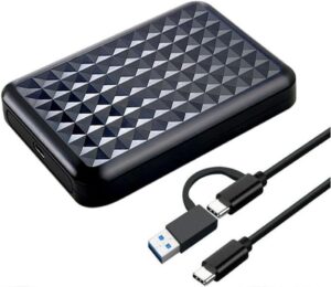 Portable USB 3.0/Type-C HDD 1TB for PC, Mac, Gaming