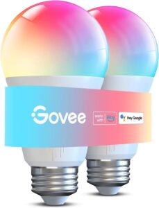 Govee RGBWW Smart Bulbs 2pk, Alexa/Google