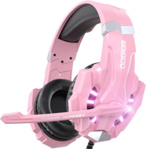 BENGOO G9000 Gaming Headset - Pink